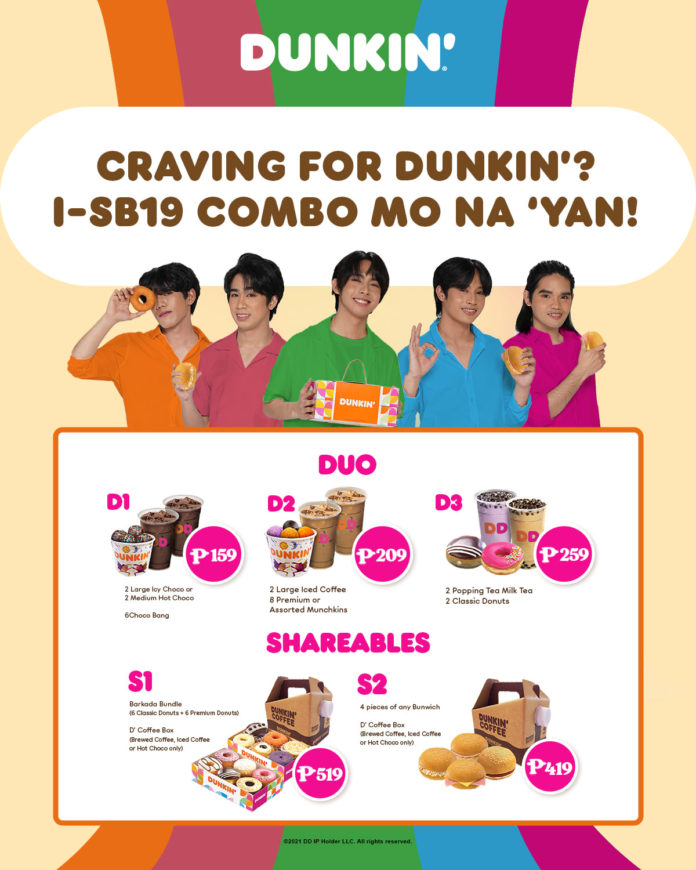 Dunkin’ Donuts SB19 Combos Manila On Sale