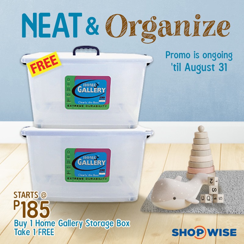 Shopwise BUY 1 GET 1 Home Gallery Storage Box Promo Manila On Sale