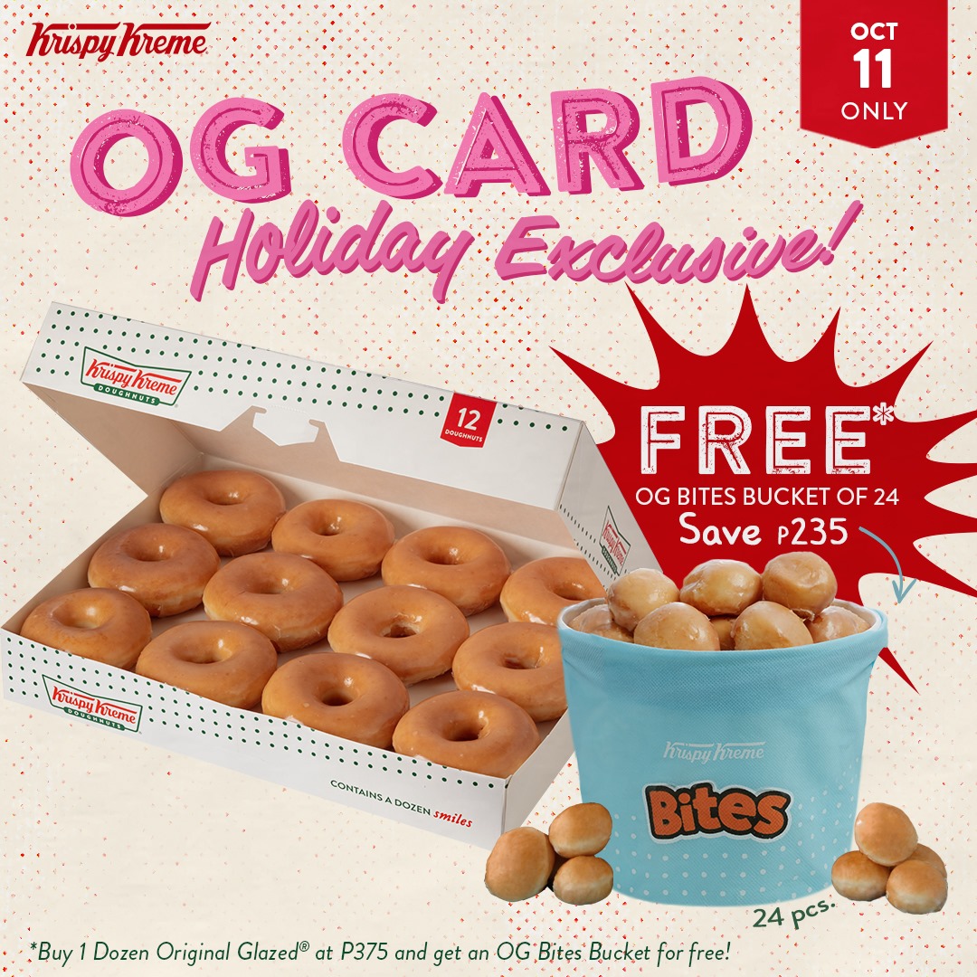 Krispy Kreme OG CARD Holiday Exclusive (Save P235) Manila On Sale