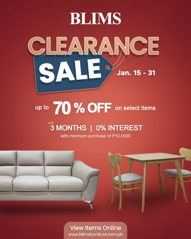 BLIMS Fine Furniture Clearance Sale Manila On Sale