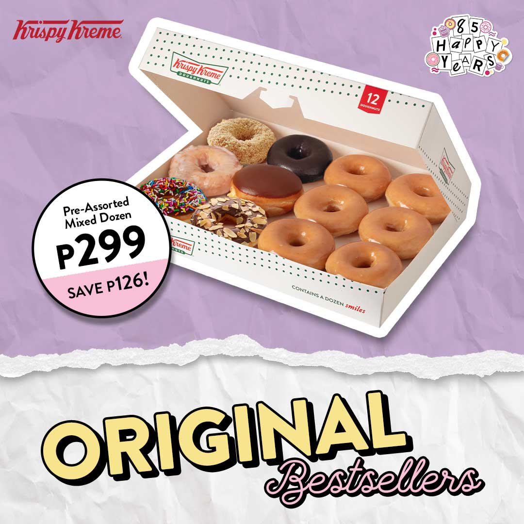Krispy Kreme Original Bestsellers Promo (Save P146) Manila On Sale