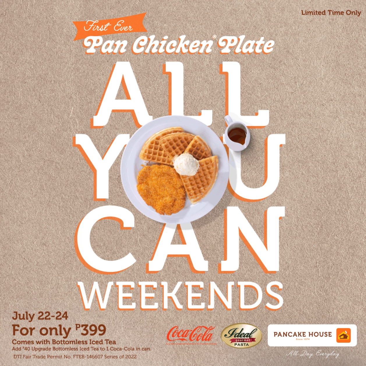 Pancake House Pan Chicken AllYouCan Weekend Manila On Sale