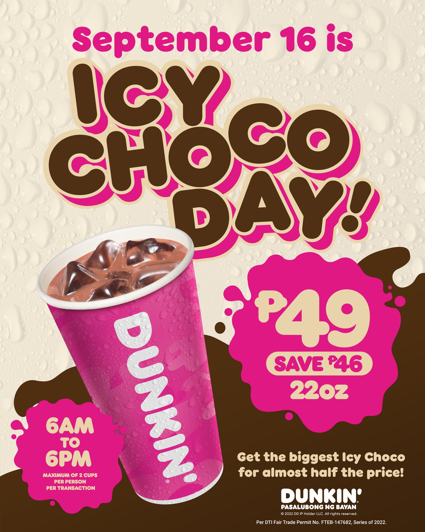 Dunkin’ Icy Choco Day Promo Manila On Sale