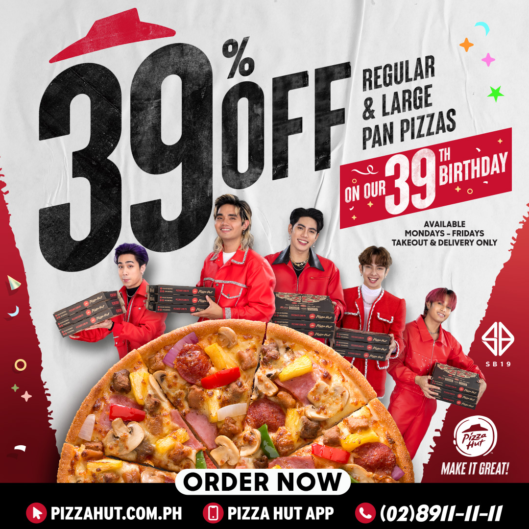 Pizza Hut 39th Birthday Promo Manila On Sale