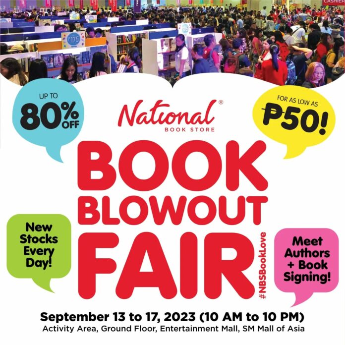 National Book Store Book Blowout Fair 2023 Up to 80 OFF on Great